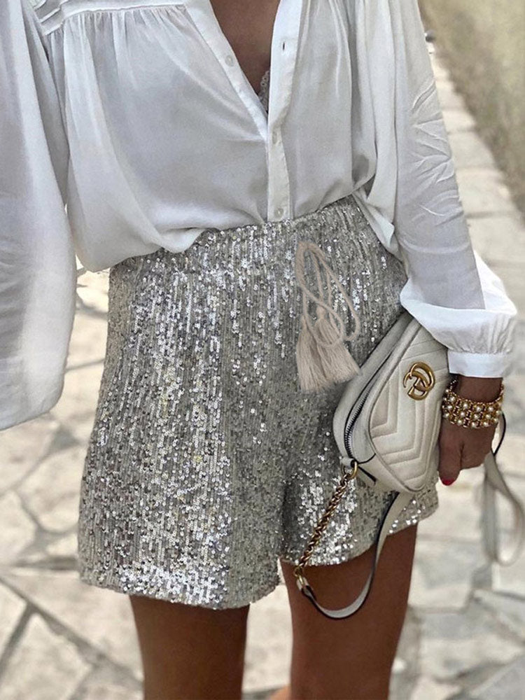 WW | Glitzernde Shorts Für Damen