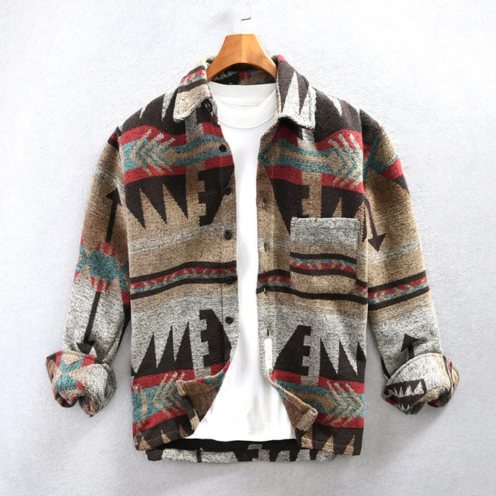 W&W Mode - Vintage Langärmelige Jacke für Herren