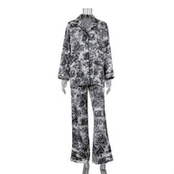 WW | Bedrucktes Satin-Pyjama-Set
