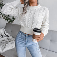 WW - Gestrickter kurzer Pullover