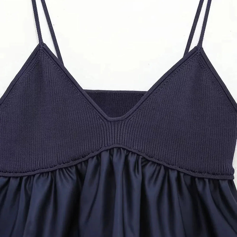 Sexy Gestricktes Crop Top für Damen