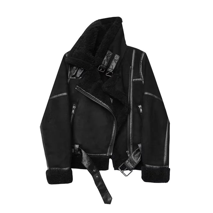 W&W Mode - Dicke Warme Wildlederjacke
