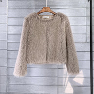 Plüschjacke aus Flausch