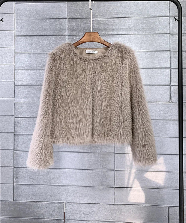 Plüschjacke aus Flausch