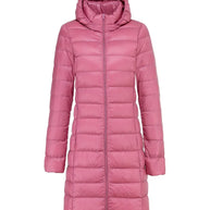 WW | Lange leichte Daunenjacke