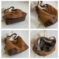 WW | Damen Luxus Marke Messenger Taschen Retro Braun Crossbody Tote Taschen Eimer Clutch Tasche Einkauf Große Kapazität Reisetasche
