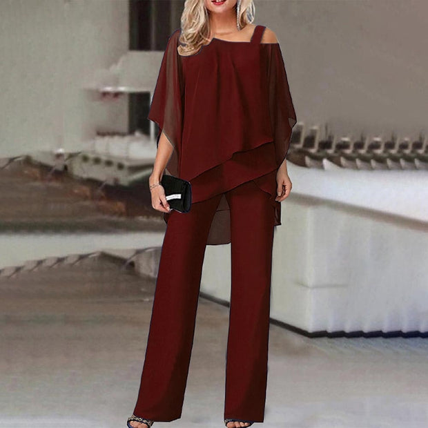WW Jumpsuit | Eleganter Zweiteiler mit Cold Shoulder