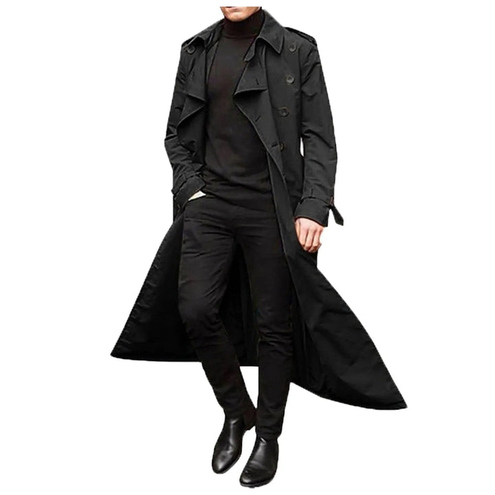 W&W Mode | Trenchcoat Mit Gekerbtem Revers Und Taschen Für Herren