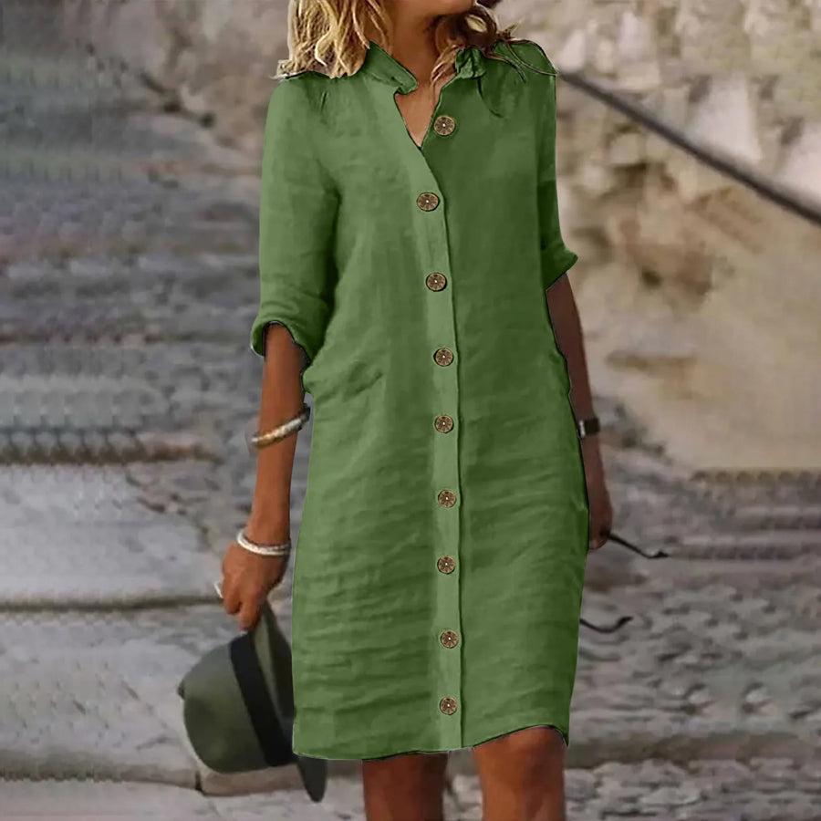 WW | Bewegliches Midi Hemdkleid