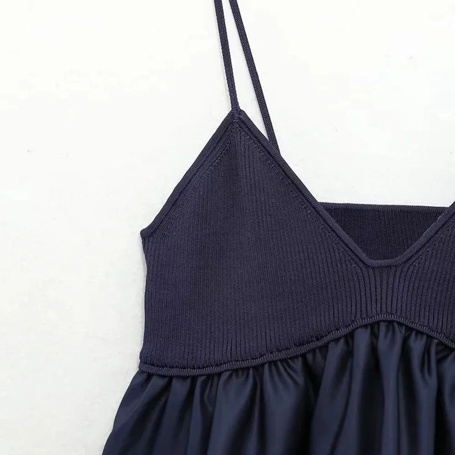 Sexy Gestricktes Crop Top für Damen