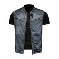 WW | Retro Herren Distressed Jeansjacke