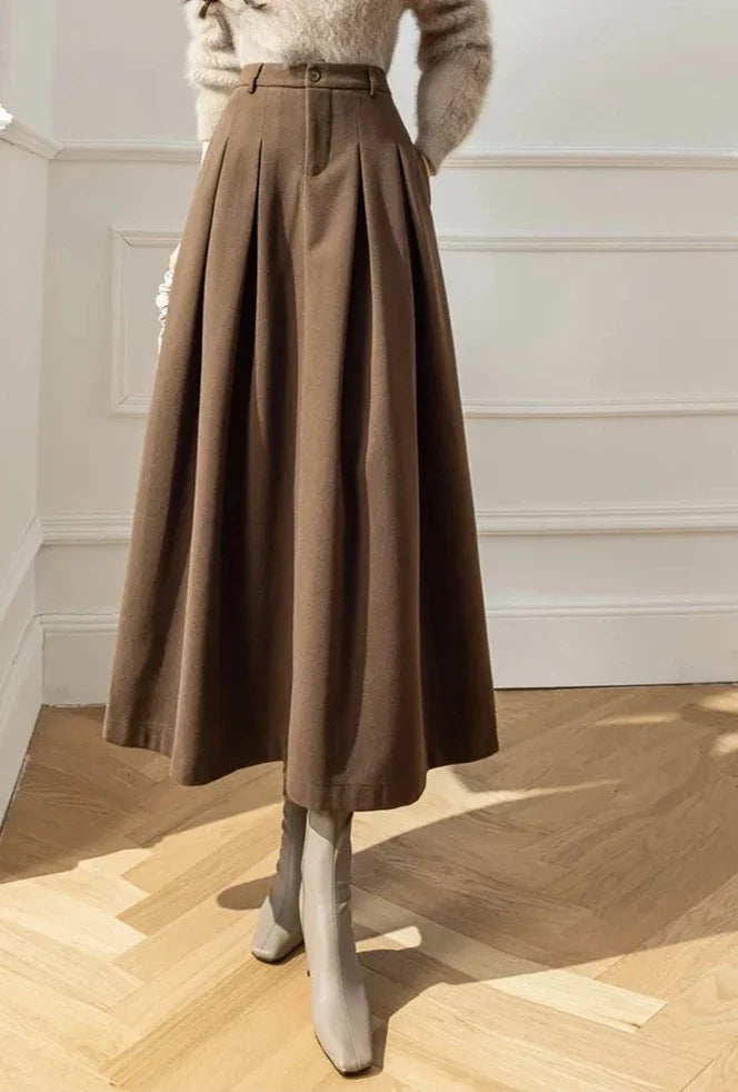 Damen Wollrock für Herbst und Winter