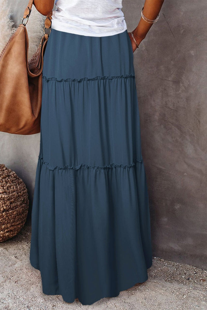 W&W Mode | Langer Hochtaillierter Maxi Rock
