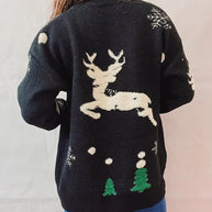 WW -  Hässlicher Weihnachtspulli - Hoher Hals und lange Ärmel