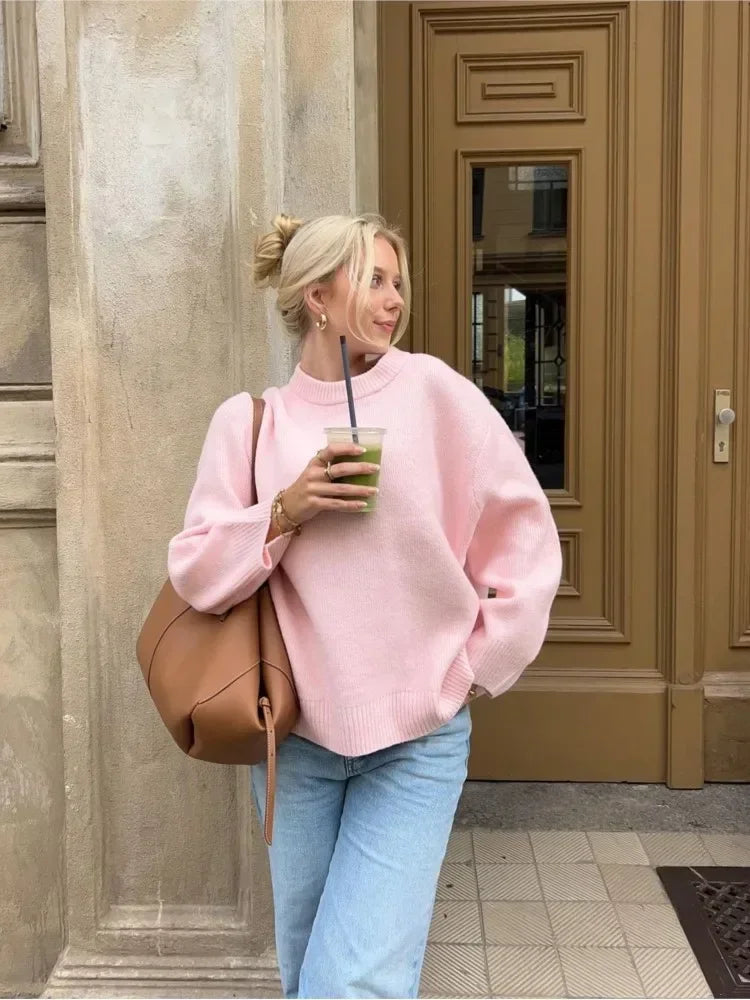 Damen-Herbstpullover aus weichem Material