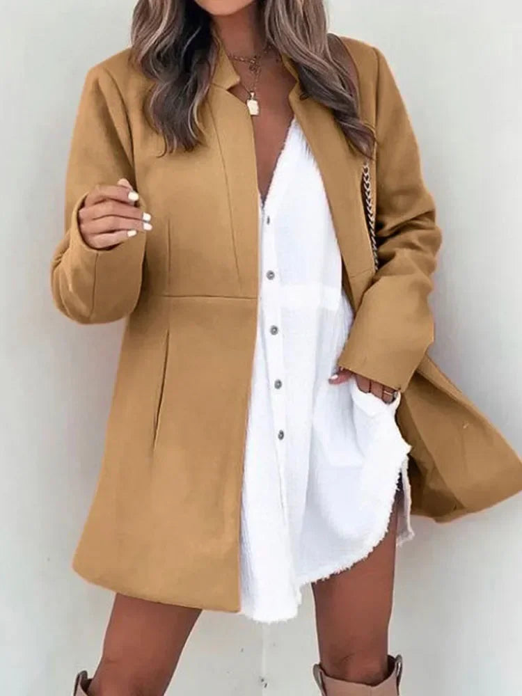 WW - Damen eleganter klassischer urbaner Mantel