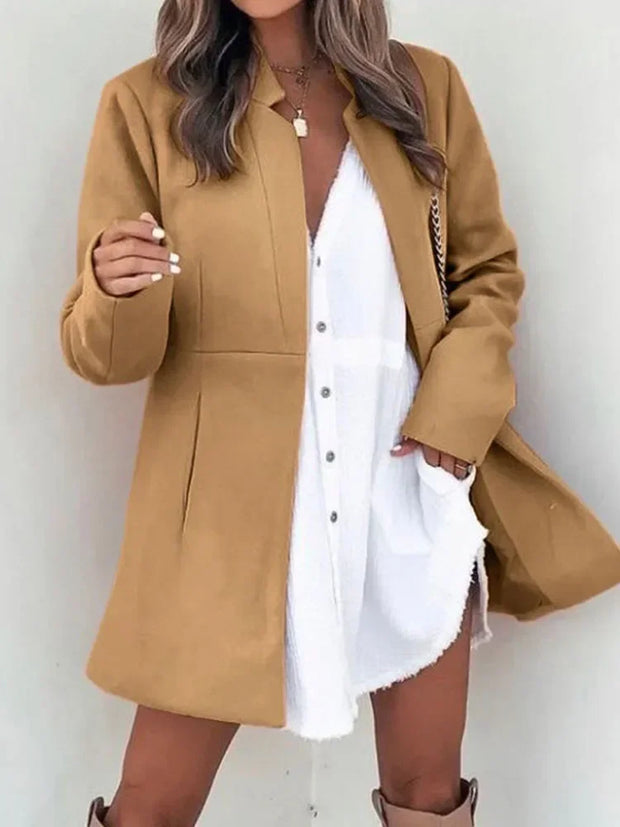 WW - Damen eleganter klassischer urbaner Mantel