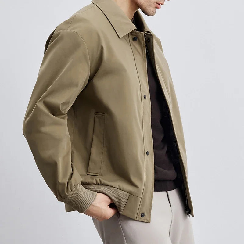 WW | Herren-Blousonjacke Mit Reißverschluss Und Klassischem Kragen