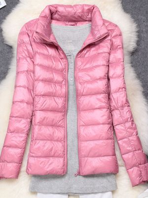 WW - Damen Ultraleichte Winddichte Daunenjacke