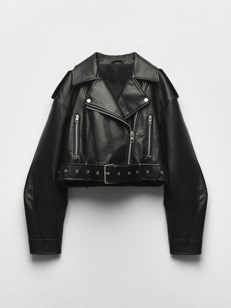 W&W Mode - Vintage Jacke Aus Veganem Leder