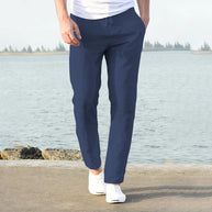 WW | Luxus Baumwolle Leinen Herren Hose