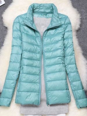 W&W Mode - Damen Ultraleichte Winddichte Daunenjacke