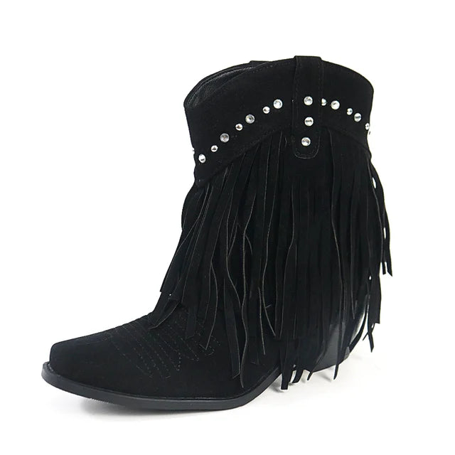 WW | Cowboy Stiefeletten mit Fransenquaste