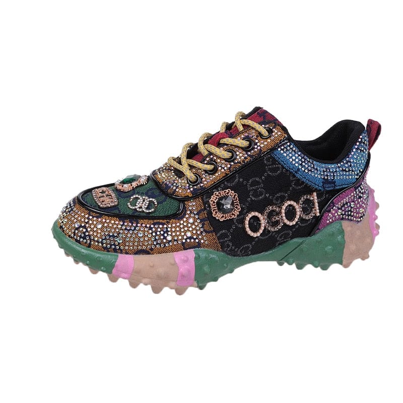 Damen Partyschuhe mit funkelnden Diamantdetails und gepolsterter Innensohle
