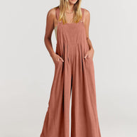 Rosabella™️ - Ärmelloser Jumpsuit mit Weitem Bein