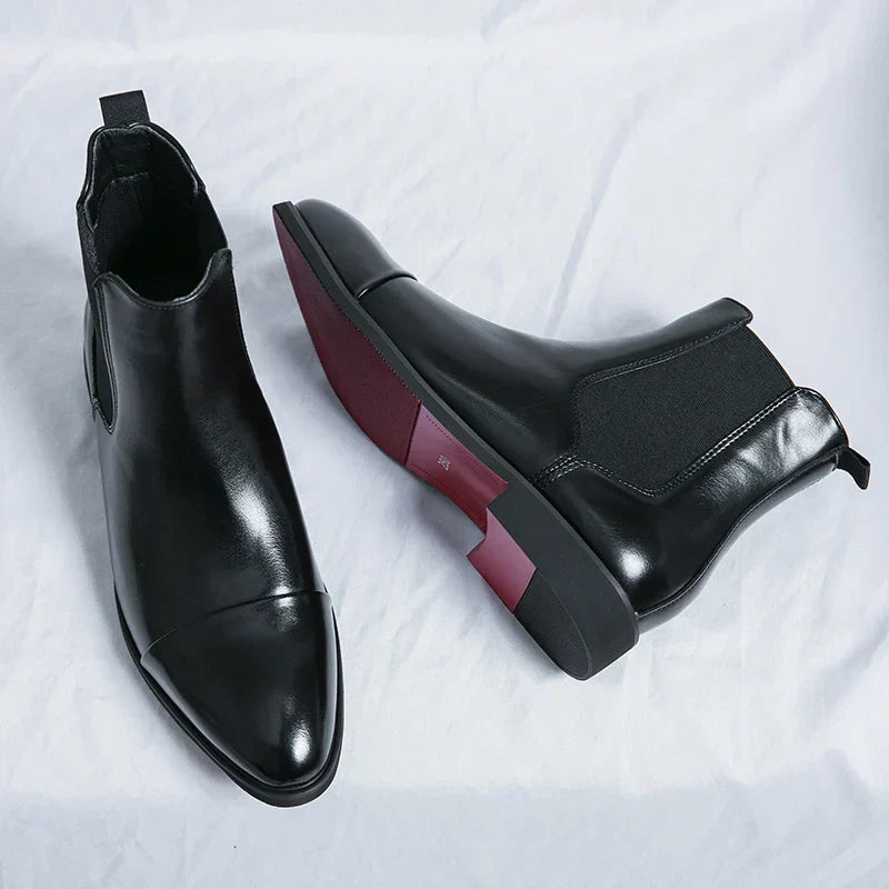 WW | Stylische Leder Chelsea Boots Für Herren