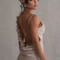 WW | Satin Blumenkleid Stil