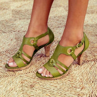 Bequeme Sandaletten mit Absatz