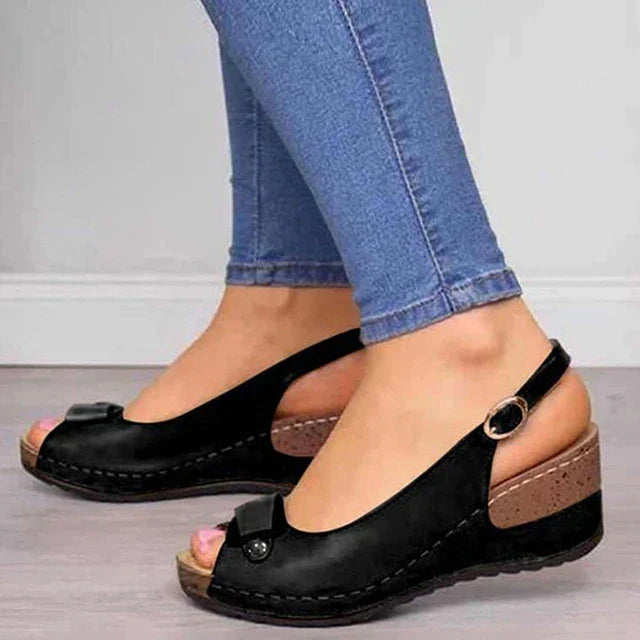 W&W Mode | Orthopädische Sandalen mit weichen Absätzen