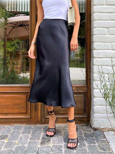 WW | Der elegante Midirock aus Satin