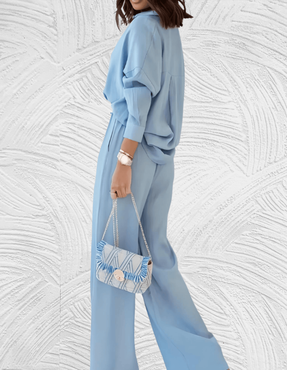 WW | 2-Teiliges Set, Bestehend aus Einem Lockeren Hemd und Weiten Hosen