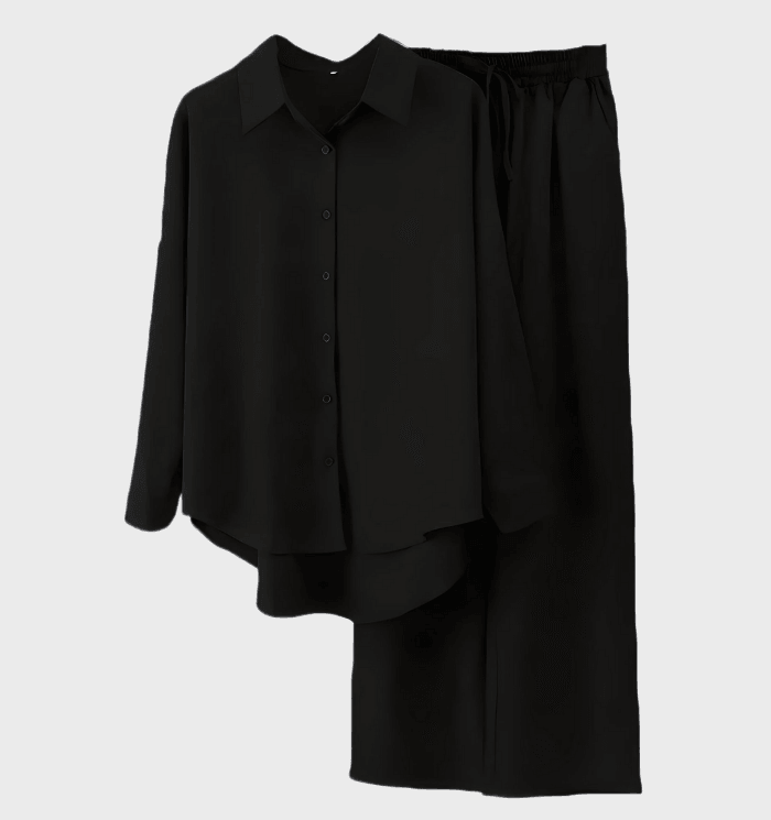 WW | 2-Teiliges Set, Bestehend aus Einem Lockeren Hemd und Weiten Hosen
