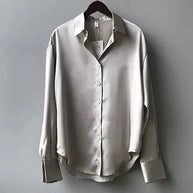 WW | Elegantes Damenshirt Mit Langen Ärmeln Und Knopfleiste