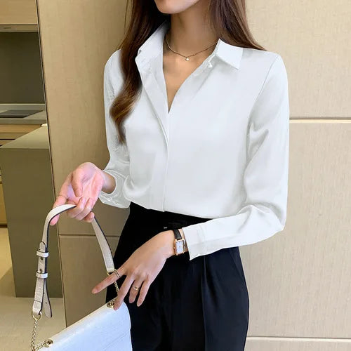 WW | Stilvolle, Elegante Satinbluse