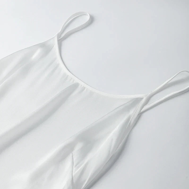 Satin Rückenfreies Partykleid