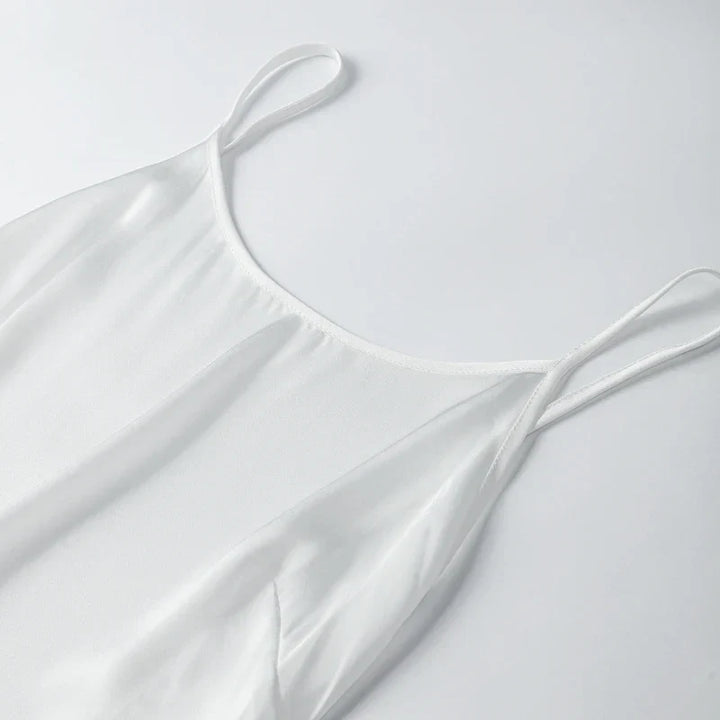 Satin Rückenfreies Partykleid