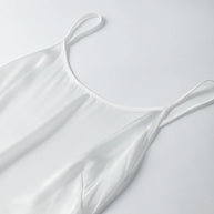 Satin Rückenfreies Partykleid