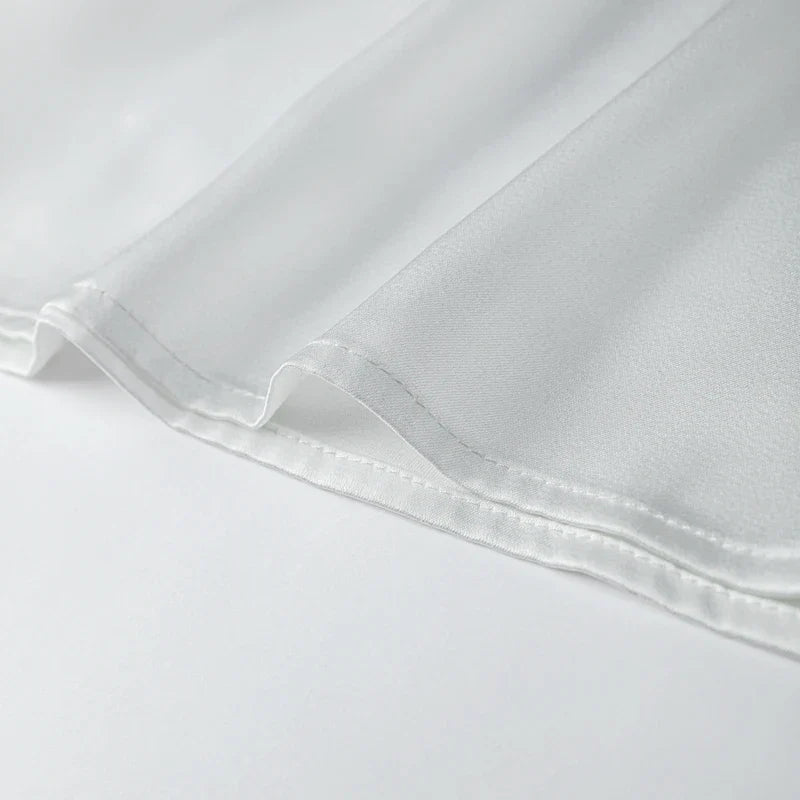 Satin Rückenfreies Partykleid