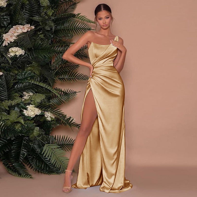 W&W Mode | Elegante Satin Abendkleid