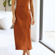 W&W - Elegantes Slik-Kleid