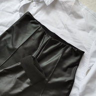WW Lederleggings | Lederstretchleggings mit Fleece für den Herbst