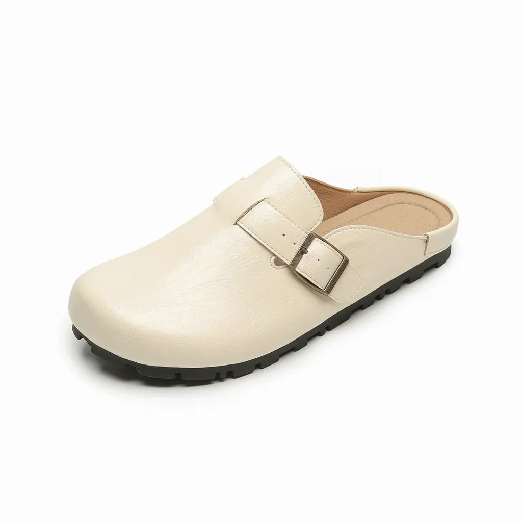 WW | Neue Damen Rundzehen Mules Slip-On Flach Bequem Frühjahr/Sommer Mode Schuhe Komfortabel Leichtgewicht