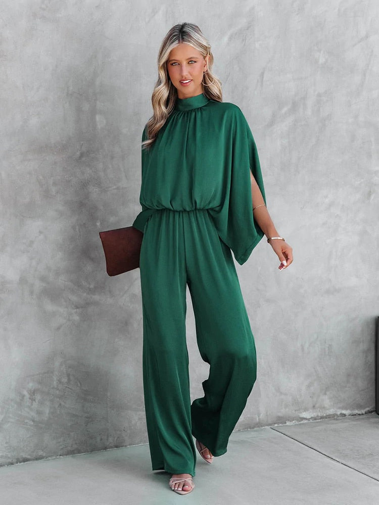 WW | Fließender Eleganter Jumpsuit Weitbein