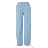 WW | Frauen Y2K Elastischer Taillen Cargo Hosen Locker Einfarbige Jogginghosen Trainingshose mit Taschen Streetwear