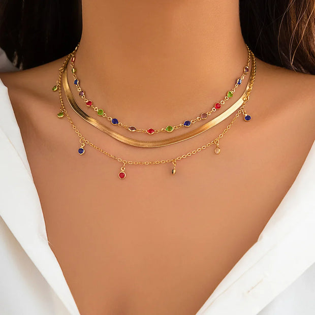 WW | Glamour Mehrlagige Ketten Geschenkset