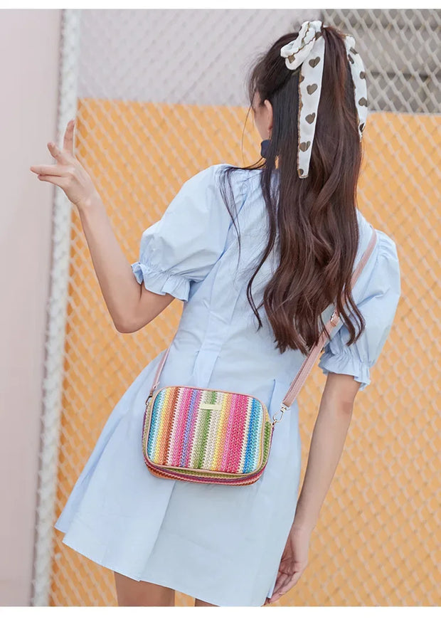 WW | Moderne, Sommerliche, Elegante, Mehrfarbige Umhängetasche Für Damen